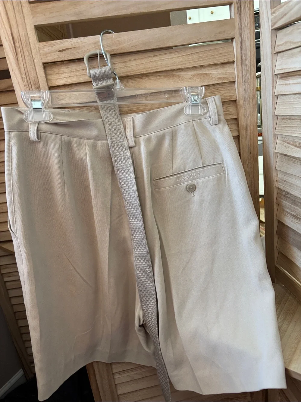 Liz Claiborne golf silk High-Waist Wide Leg Shorts 8